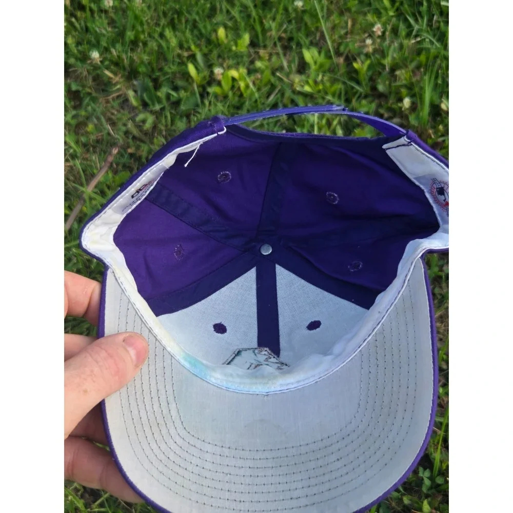 VINTAGE Arizona Diamondbacks Snap Back MLB Baseball Hat Cap Purple Retro